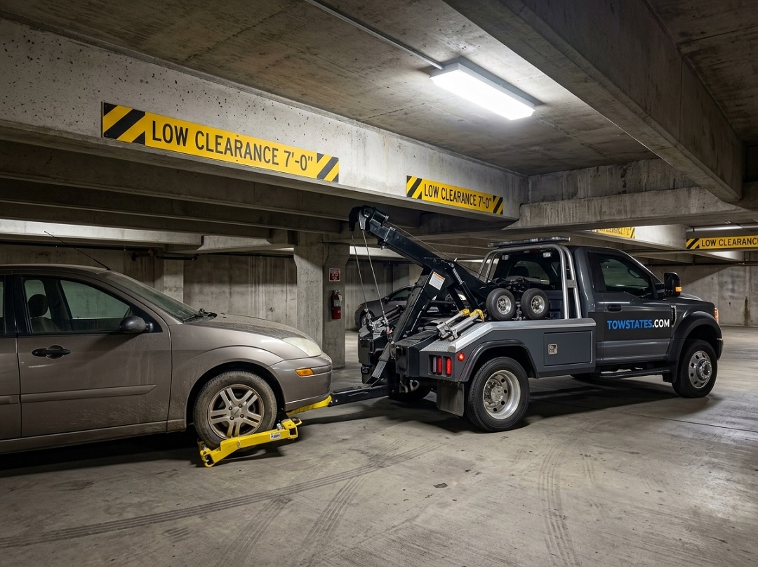 Low Clearance Parking Garage Towing